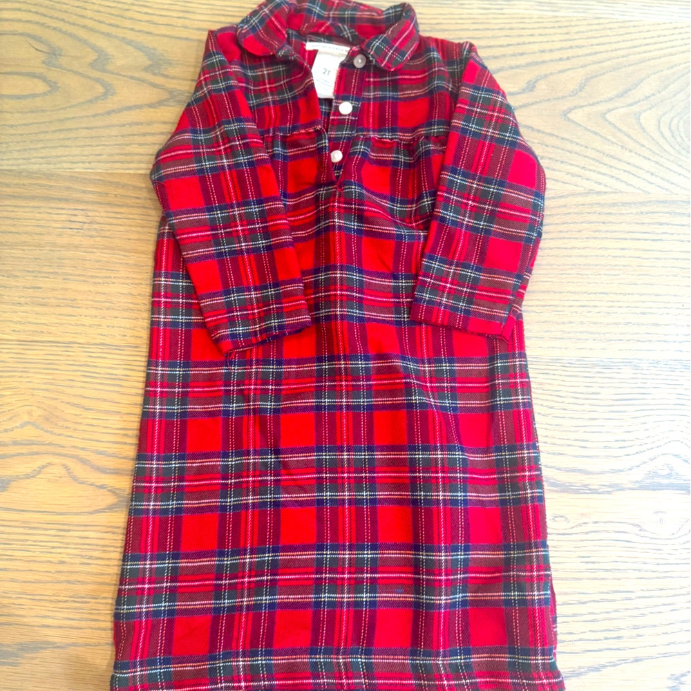 Christmas pajama dress from pottery barn kids